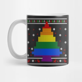 LGBT Christmas Tree T-shirt Mug